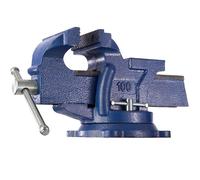 Etau de serrage établi Enclume Plateau Base tournante en Fonte solide bleu