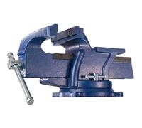 Etau de serrage établi Enclume Plateau Base tournante en Fonte solide bleu