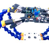 Etau de table avec bras flexible Pince en alliage d'aluminium Support de fer à souder Circuit imprimé Réparations Pince universelle auxiliaire Troisième outil à main