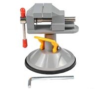 Étau de table pivotant avec base pivotante et inclinable - Étau léger pour atelier, travaux manuels et petites pièces - 0 à 30 mm