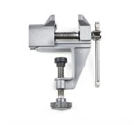 Étau de table pivotant compact pour établi - Pince d'établi robuste en alliage d'aluminium pour tenir de petites pièces, couper et plier