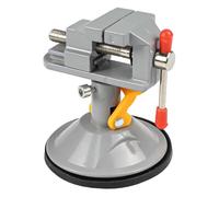 Étau de table pour établi, pince en métal rotative à 360 degrés avec mâchoire réglable de 0 à 30 mm, base ventouse, compatible avec perceuse manuelle rotative et meuleuse