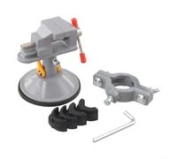 Étau de table réglable de 0 à 30 mm en alliage d'aluminium, rotation à 360 degrés, base ventouse pour bricolage, réparation, polissage, meulage, perçage, taille compacte