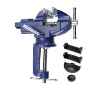 Étau De Table Universel Multifonctionnel Portable, Base Pivotante À 360°, Pince Sur Étau, Étau De Table For Le Travail Du Bois, La Découpe De Conduits Et Le Perçage(50mm)