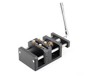 Étau de travail du bois à centrage automatique avec rainure en V pour barres rondes de 13 mm à 55 mm et pièces carrées de 13 mm à 50 mm, construction en alliage d'aluminium CNC pour un travail précis