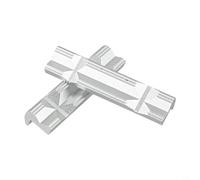 Étau de type V en alliage d'aluminium pour fraiseuses CNC - 4 pièces magnétiques design de tiroir dur avec poignées en caoutchouc/nylon écailles de poisson, 1 (12,7 cm)