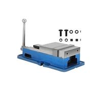VEVOR Etau d'Établi 15,24cm Une Base Solide Poignée Réglable Vis Mère De Qualité Bleu et argent