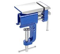 Étau d'établi à double voie avec une capacité de mâchoire de 60 mm de large | Fonte, construction renforcée pour un serrage sécurisé des pièces dans les ateliers, stabilité et précision améliorées