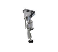 OC-PRO Etau d'établi Articulation pivotante et inclinable sur rotule 360° 70 mm Argent, Noir