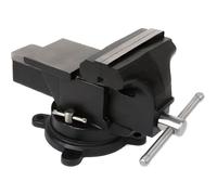 Étau d'établi avec enclume - EBERTH - BV3-125ST - 125 mm Largeur de mâchoire - 360° Base tournante - Acier moulé