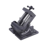 Étau d'établi de 4 pouces, guide inclinable, facile à installer et verrouillable en toute sécurité, étau de perceuse rotatif à 90°(3in)