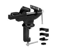 Étau D'établi Largeur De Mâchoire 10/60/70 Mm Pivotant À 360 Degrés En Fonte Table Pince Multifonctionnelle Robuste Coussinet Caoutchouc Antidérapant Accessoires Force De Serrage PréCise(60mm)