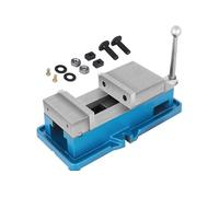 VEVOR Etau d'Établi Ouverture 10cm Hauteur De Mâchoire 3,2cm Force De Serrage Max 19KN Bleu et argent
