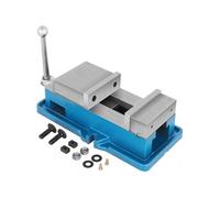 VEVOR Etau d'Établi Ouverture 12,5cm Force De Serrage Max 24KN Hauteur De l'Étau 11cm Bleu et argent