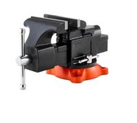 Étau d'établi polyvalent, Base pivotante et enclume en fonte lourde for le perçage, la coupe de conduits ponçage, 1 pièces Pour Travail Du Bois, Perçage(5 inch)