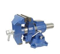 Étau d'établi robuste 4 "5" 6 ", Base de verrouillage pivotante à 360 degrés, étau de serrage de bureau, largeur de mâchoire 100mm/125mm, ouverture de mâchoire 100mm/125mm(4 Inch)