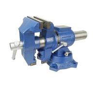 Étau D'établi Robuste De 4'', 5'', 6'', Pivotant À 360°, Base Verrouillable, Serrage Bureau, Largeur Mâchoire 100 Mm/125 Mm, Ouverture Structure Précise Utilisation Polyvalente(6 Inch)