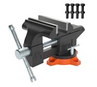 VEVOR Étau d'Établi Polyvalent Largeur Mâchoire 11,5 cm Étau Atelier avec Enclume Fonte Robuste 4,8x4,3 cm Ouverture Mâchoire 8,5 cm Base Pivotante 240° avec Boulons pour Perçage Coupe Serrage Tuyaux