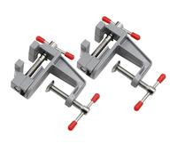 Etau Établi,Alliage D'aluminium Etau D'établi,Mini Étau de Table à Pince Universel Etau de Table Adapté à la Gravure de Bijouxau Modélisme,à la Réparation de Montres,au Polissage 2PC
