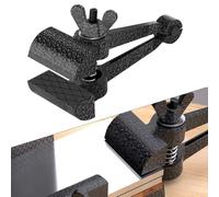 Étau fixe portable avec poignée de fixation papillon réglable en acier moulé pour petites pièces de traitement et réparation (25 mm)