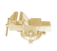 Étau guide carré 125 mm, aluminium-bronze, idéal pour un serrage précis dans les travaux de menuiserie et de métallurgie.