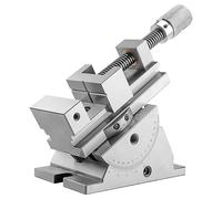 Étau inclinable de précision à 3 axes, étau de presse for perceuse d'angle de style berceau de 2/3 pouces et étau de fraisage de machine-outil, étaux d'établi for la finition de pièces de précision de
