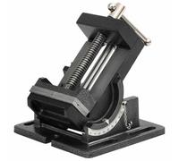 Étau inclinable en fonte 110 mm avec mâchoires larges et réglage d'angle 0-90 degrés pour atelier menuiserie soudure bricolage fixation et serrage précis sur établi