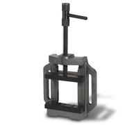 Etau machine EBERTH en fonte grise et acier, Largeur des mors 150mm, Longueur max. de la vis 150mm. Largeur de serrage 129mm, étau de machine pour fixation sur perceuse