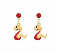 Étau Nettoyeur Moules Kits Year Of Earrings Chinese Animal Earrings Retro Animal Cubic Zirconia Pearl Red Dangle Earrings Jewelry Pâte Outil Colle Bijoux (Red, One Size)
