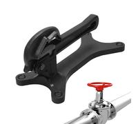 Étau portable - 0,3 à 3,8 cm - En aluminium - Réglage automatique de la force de serrage - Outil léger - Base solide pour l'entretien des valves dans les pièces - Noir