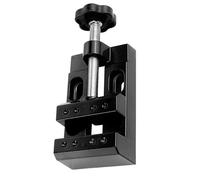 Étau portable réglable pour horlogers et amateurs - Outil en aluminium avec base stable - Pinces plates génériques miniatures - Pinces de montre - Outil d'artisanat de bijoux - 55 mm