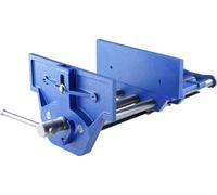 Etau pour le travail du bois 110mm Profondeur de serrage 335mm Largeur d'ouverture Etau parallèle en fonte revêtu par poudre 11KN Force de serrage Φ15-74mm Plage de serrage Idéal pour les studios de t