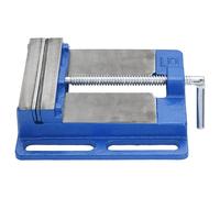 vidaXL Étau pour Perceuse à Colonne, Étau d'Établi, Outils de Travail, Pince à Serrage, Étau de Serrage, Pince de Perceuse, Bleu 150 mm Fonte