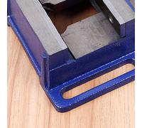 Etau pour perceuse à colonne en acier à grande ouverture Machine à serrer fermement l'établi Outil de serrage pour le travail du bois 3in Bleu