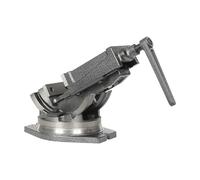 Étau professionnel en fonte - Force de serrage 19 KN - Pivotant à 360° et inclinable de 0 à 90 ° - Ouverture des mâchoires max. 80 mm - Outil à main de précision pour atelier et bricolage