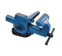 Etau réglable serre-tube base tourn. mors 105mm ouv. 130mm Dolex