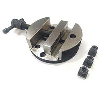 Étau rond 100 mm pour table de fraisage rotative avec 3 boulons M5T