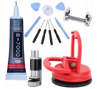 Etau Rosfix pour écrans LCD + kit d'outils GSM 10 en 1 + colle B7000 + ventouse pour écrans LCD 55 mm
