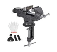 Étau rotatif à 360° pour table de travail du bois - En fonte d'acier - Outils pour la maison - Noir - Multi-fonctions - Table de travail - Meulage de lampe sombre - Étau d'établi