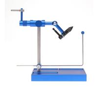Étau rotatif à la mouche avec base piédestale, rotation à 360°, outil de pêche en acier inoxydable pour les professionnels de la pêche à la mouche