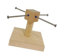 ETAWDE Jouet d'alimentation pour rongeurs - Support rotatif pour aliments - Fournitures de formation - Jouet rotatif pour cochons d'Inde