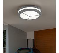 ETC-Shop Lampe Extérieure Rond E27 Gris Béton Aspect Terrasse Mur Plafond 2 L