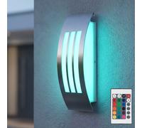 ETC-Shop Lampe Murale Extérieure Avec Télécommande RGB LED Dimmable IP44 [EEK: F]