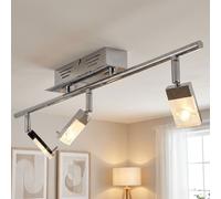 ETC-Shop Lampe Plafond Spot Réglable LED Chromée 3 Lumières 60 cm