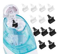 ETCBNIU Recharges de capsules d'eau salée en silicone compatibles avec le système d'irrigation nasale Navage - Économisez de l'eau salée pour une utilisation facile (6 noires + 6 blanches)