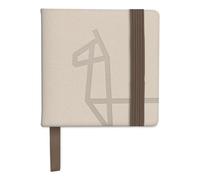 ETCHR Carnet de croquis miniature - Médias mixtes - 100 % coton - Reliure plate - Couverture rigide végétalienne - Couverture en cuir synthétique (5 x 5 cm)