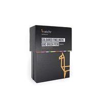 ETCHR Crayons à dessin professionnels, 8 couleurs avec deux plumes,Les Documents De Bureau, Le Scrapbooking, Le Manga - qualité imperméable et résistante à la lumière，Paquet de 16