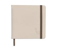 ETCHR Miniature Sketchbook - Mixed Media 100% Cotton Cold-Press Paper, Lay-Flat Binding, Hardbound Vegan-Friendly PU Leather Cover (4 x 4 Inch Square)