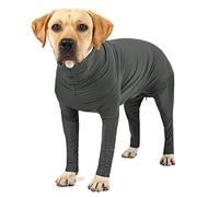 Etdane Combinaison de Convalescence chirurgicale pour Chien - Empêche la Perte de Poils - Chemise de Sport Contre l'anxiété - Gris Pur - Taille XL