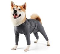 Etdane Combinaison de convalescence chirurgicale pour chien - Réduit l'anxiété - Gris - Taille M